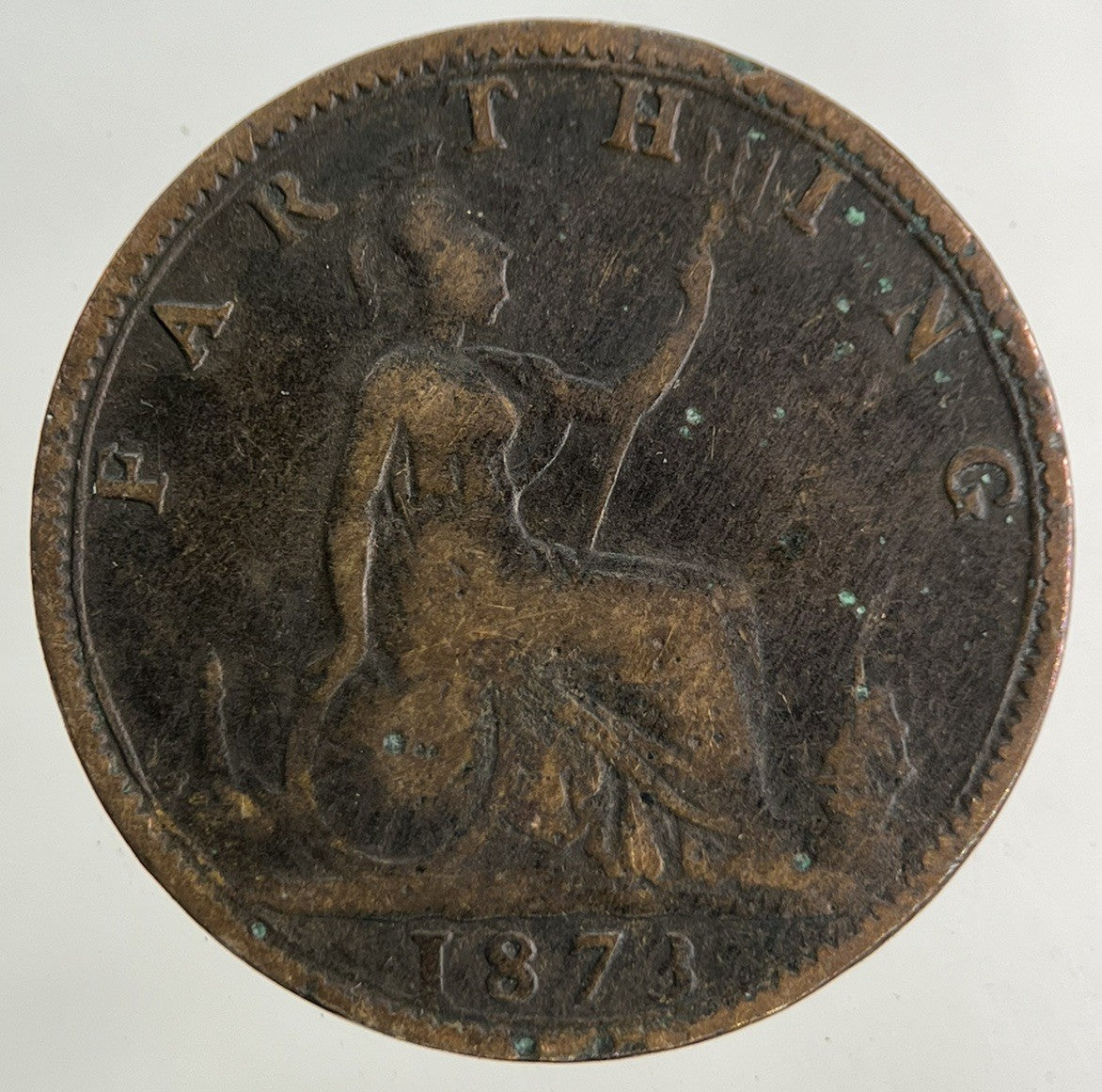 1873 Victoria Farthing Coin | Fine Collectable Grade