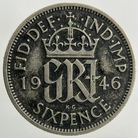1946 George VI Sixpence Silver Coin | Collectable Grade