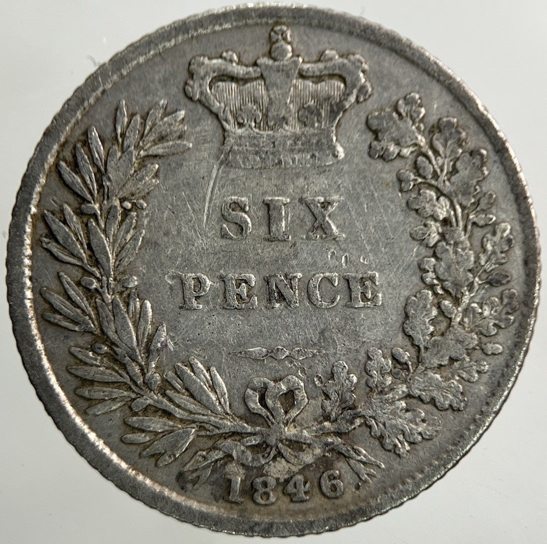 1846 Victoria Sixpence Silver Coin | Fine Collectable Grade