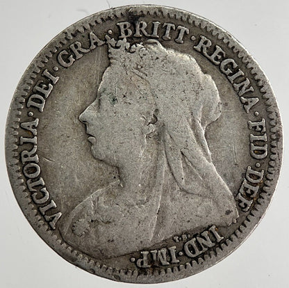 1899 Victoria Threepence Silver Coin | Fine Collectable Grade | a8497