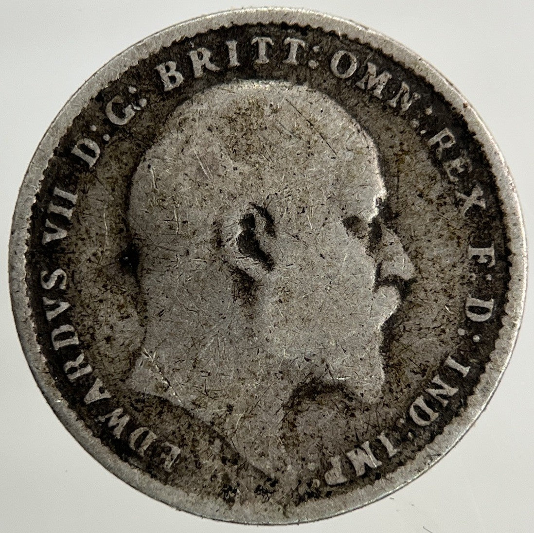 1906 Edward VII Threepence Silver Coin | Fair Grade