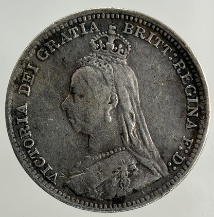 1891 Victoria Threepence Silver Coin | Very High Grade