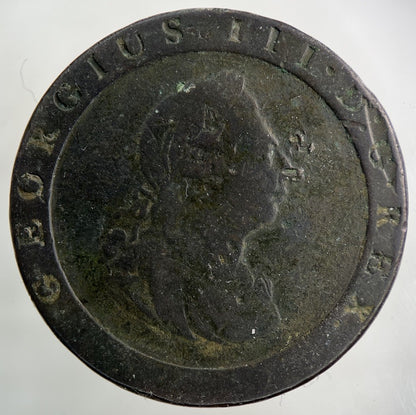 1797 George III 3rd Cartwheel One Penny Coin | Fine Collectable Grade