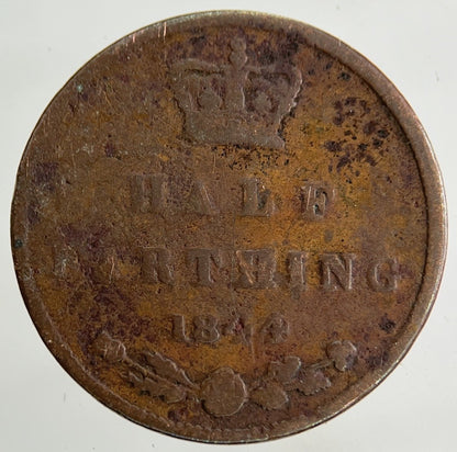 1844 Victoria Half Farthing Coin | Collectable Grade