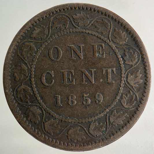 1859 Canada One Cent Coin | Fine Collectable Grade