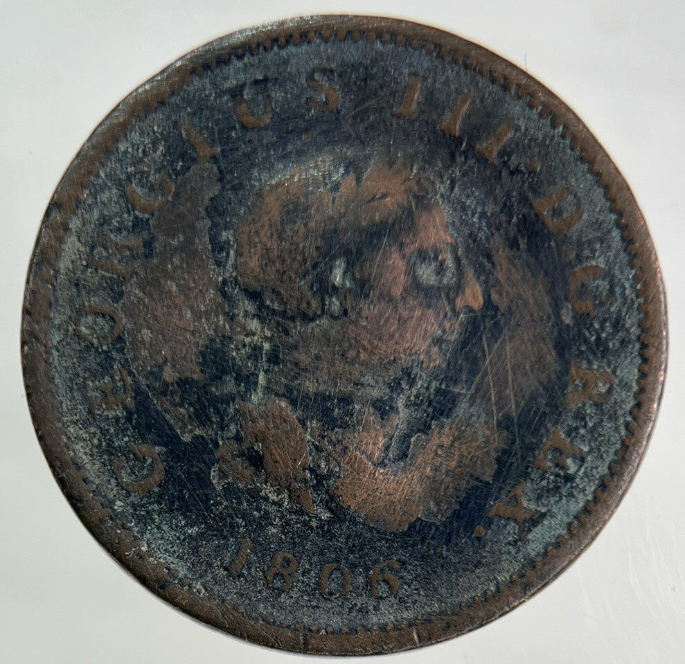 1806 George III 3rd Half - Penny Coin | Collectable Grade