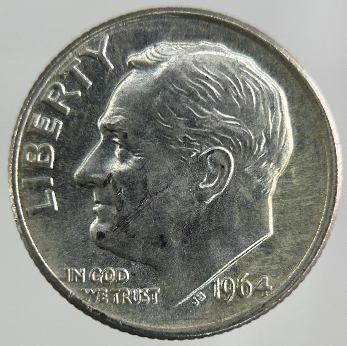 1964 US USA Roosevelt Dime Silver Coin | Very High Grade