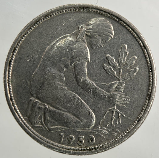1950 Germany 50 Pfennig Coin | Collectable Grade