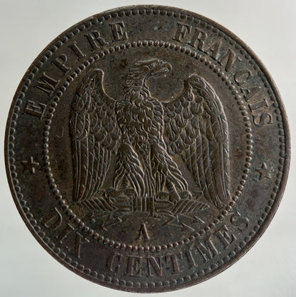 1855 France 10 Centimes Coin | Very High Grade