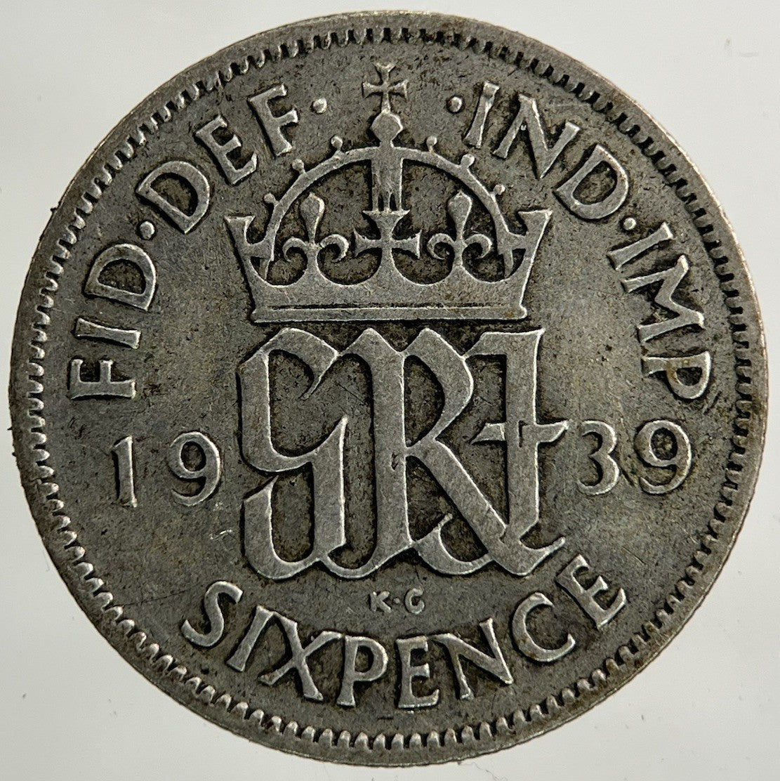 1939 George VI Sixpence Silver Coin | Collectable Grade