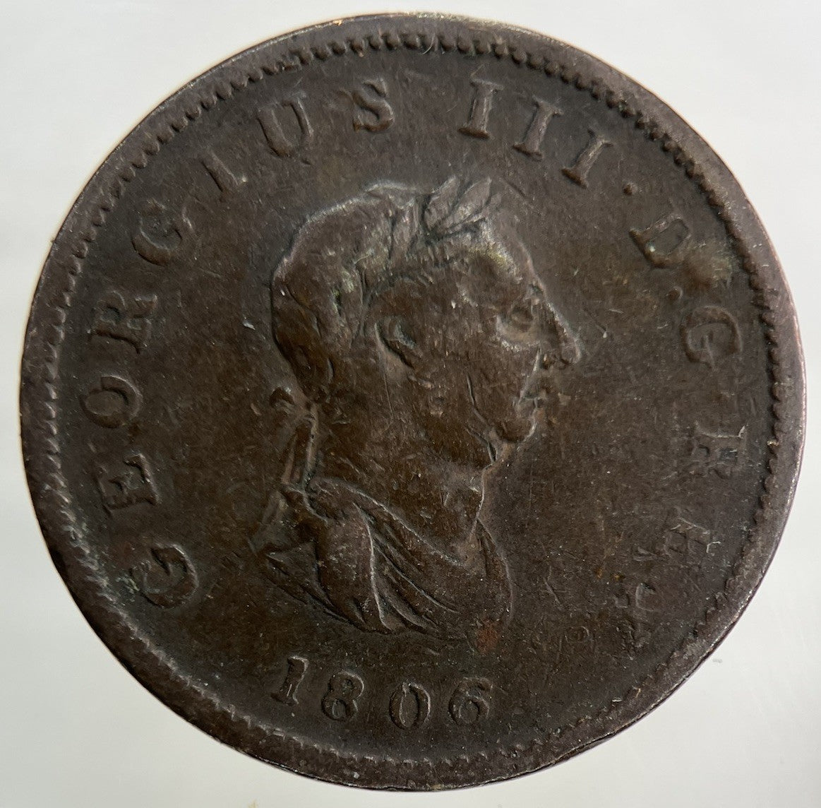 1806 George III 3rd Half - Penny Coin | Fine Collectable Grade