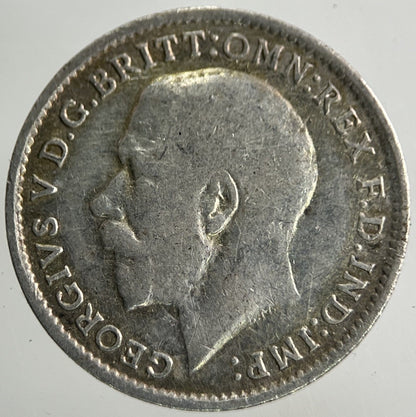 1917 George V Threepence Silver Coin | Fine Collectable Grade