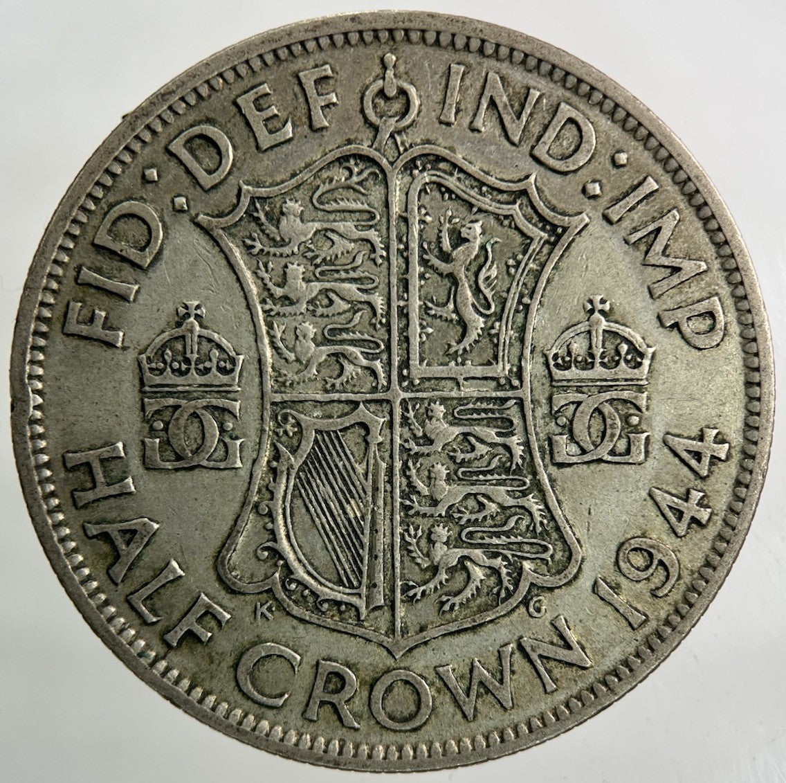1944 George VI Half - Crown Silver Coin | Fine Collectable Grade
