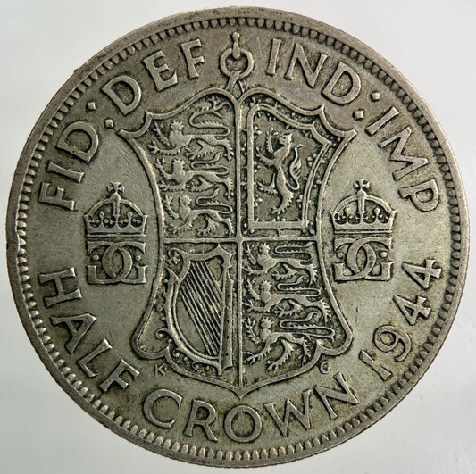 1944 George VI Half - Crown Silver Coin | Fine Collectable Grade