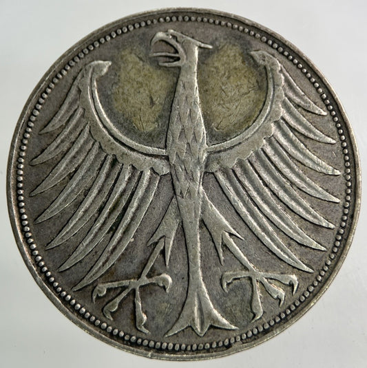 1951 Germany 5 Mark Silver Coin | Fine Collectable Grade