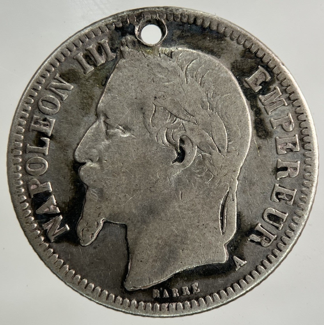 1868 France 1 Franc Silver Coin | Collectable Grade