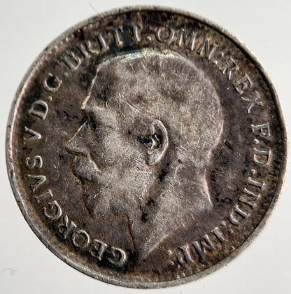 1917 George V Threepence Silver Coin | Very High Grade | a8433