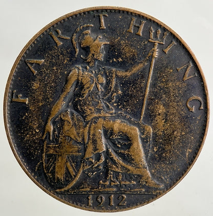 1912 George V Farthing Coin | Fine Collectable Grade