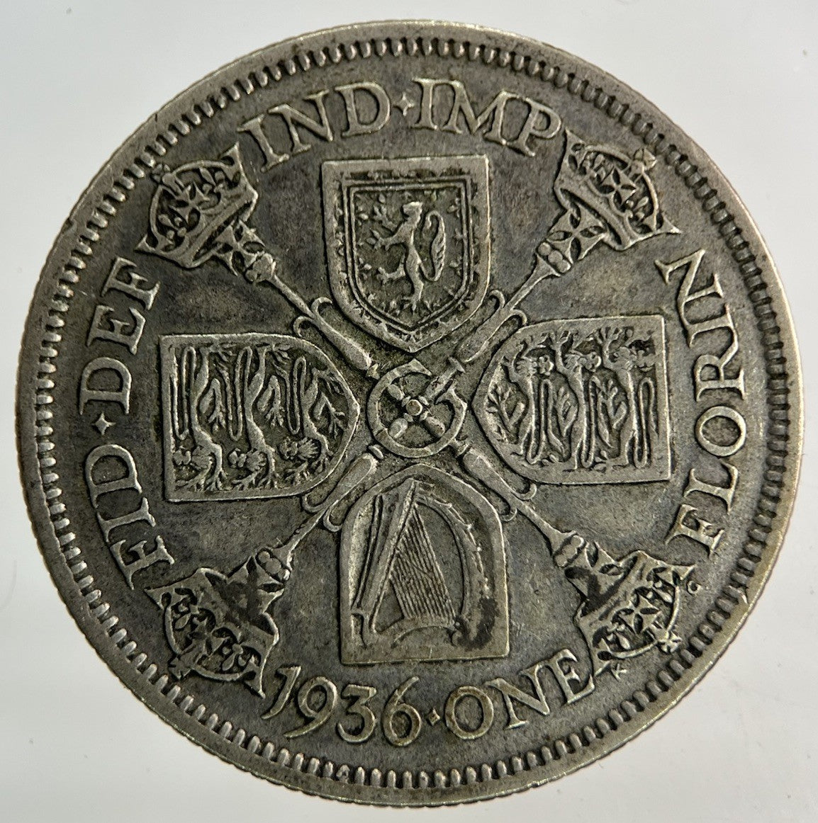 1936 George V Florin Silver Coin | Fine Collectable Grade