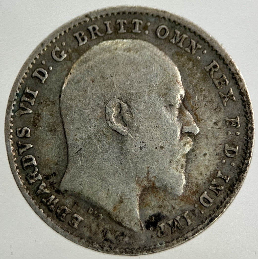 1908 Edward VII Threepence Silver Coin | Fine Collectable Grade