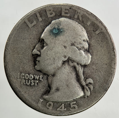 1945 US USA Quarter Dollar Silver Coin | Collectable Grade