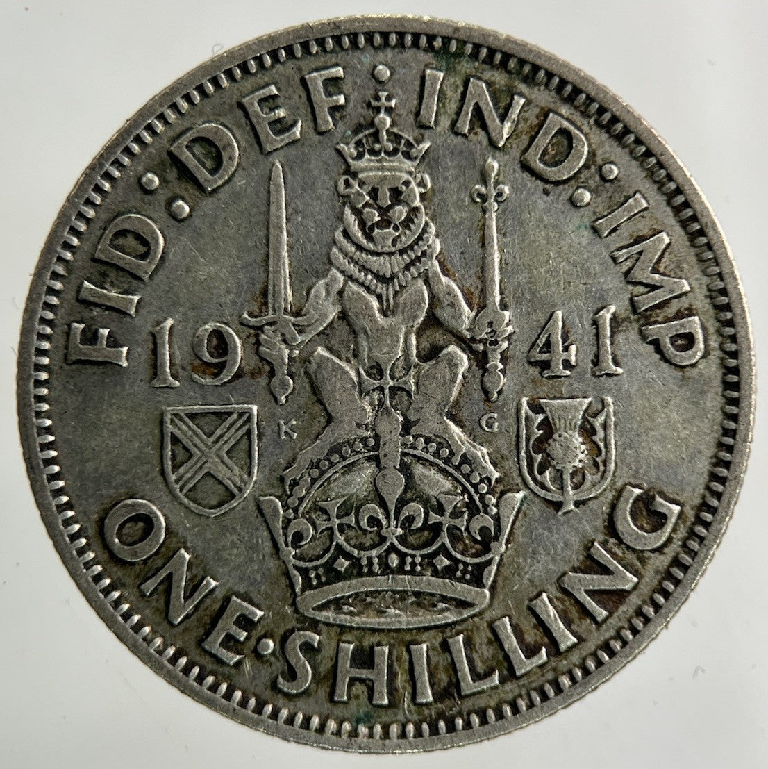 1941 George VI Shilling Silver Coin | Fine Collectable Grade
