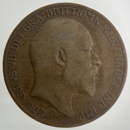 1910 Edward VII One Penny Coin | Collectable Grade