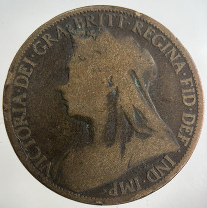 1897 Victoria One Penny Coin | Collectable Grade