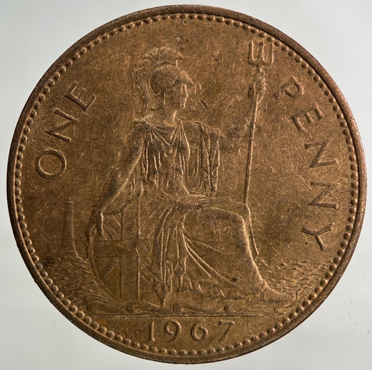 1967 Elizabeth II 2nd One Penny Coin | Collectable Grade