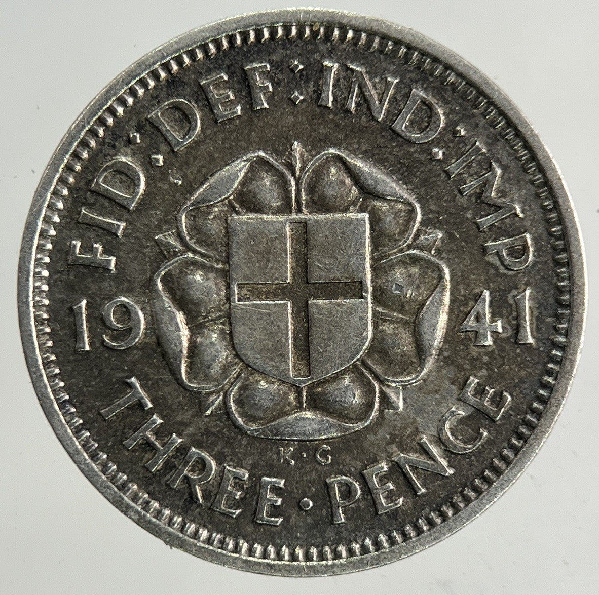 1941 George VI Threepence Silver Coin | Fine Collectable Grade