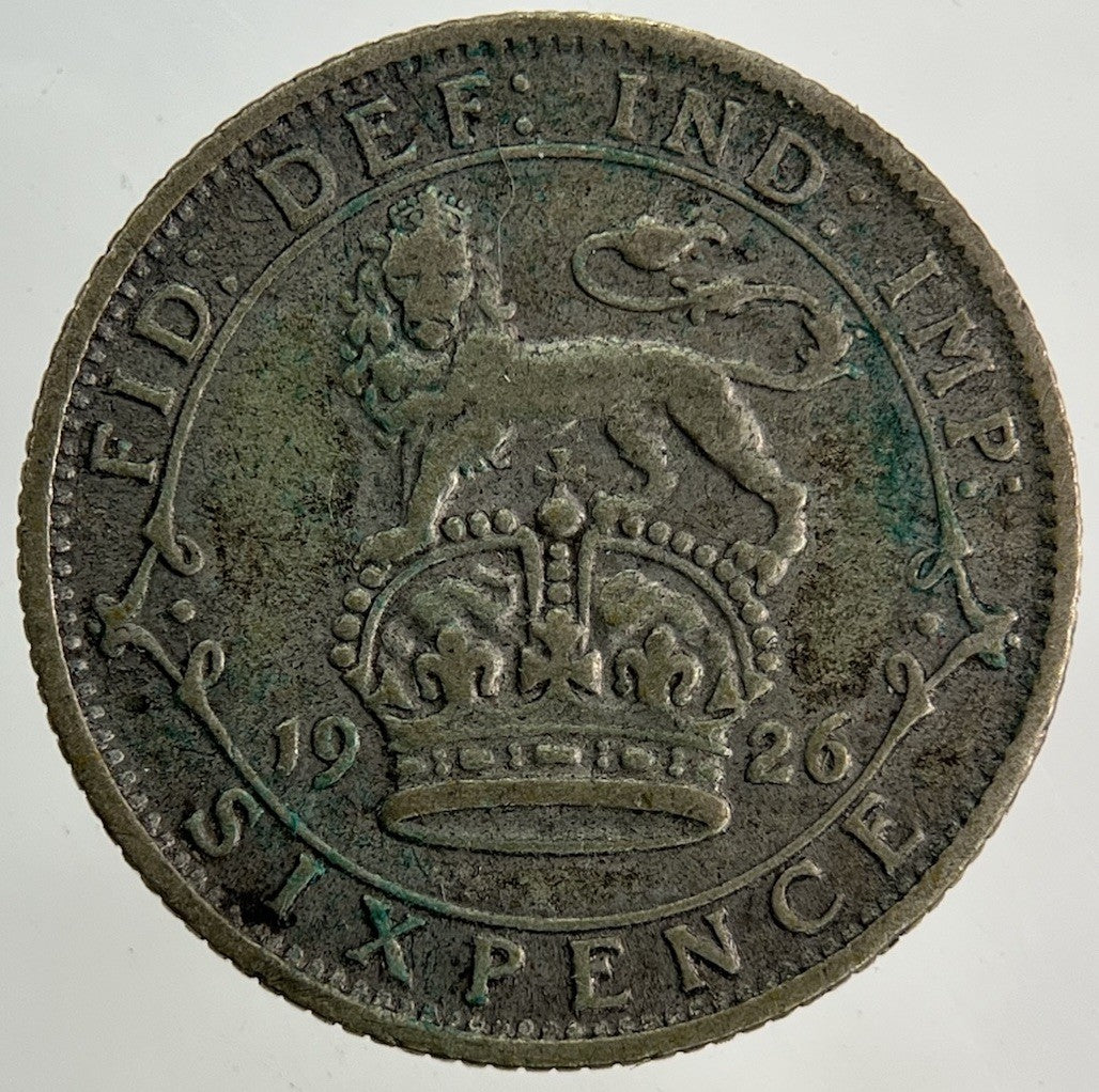 1926 George V Sixpence Silver Coin | Fine Collectable Grade