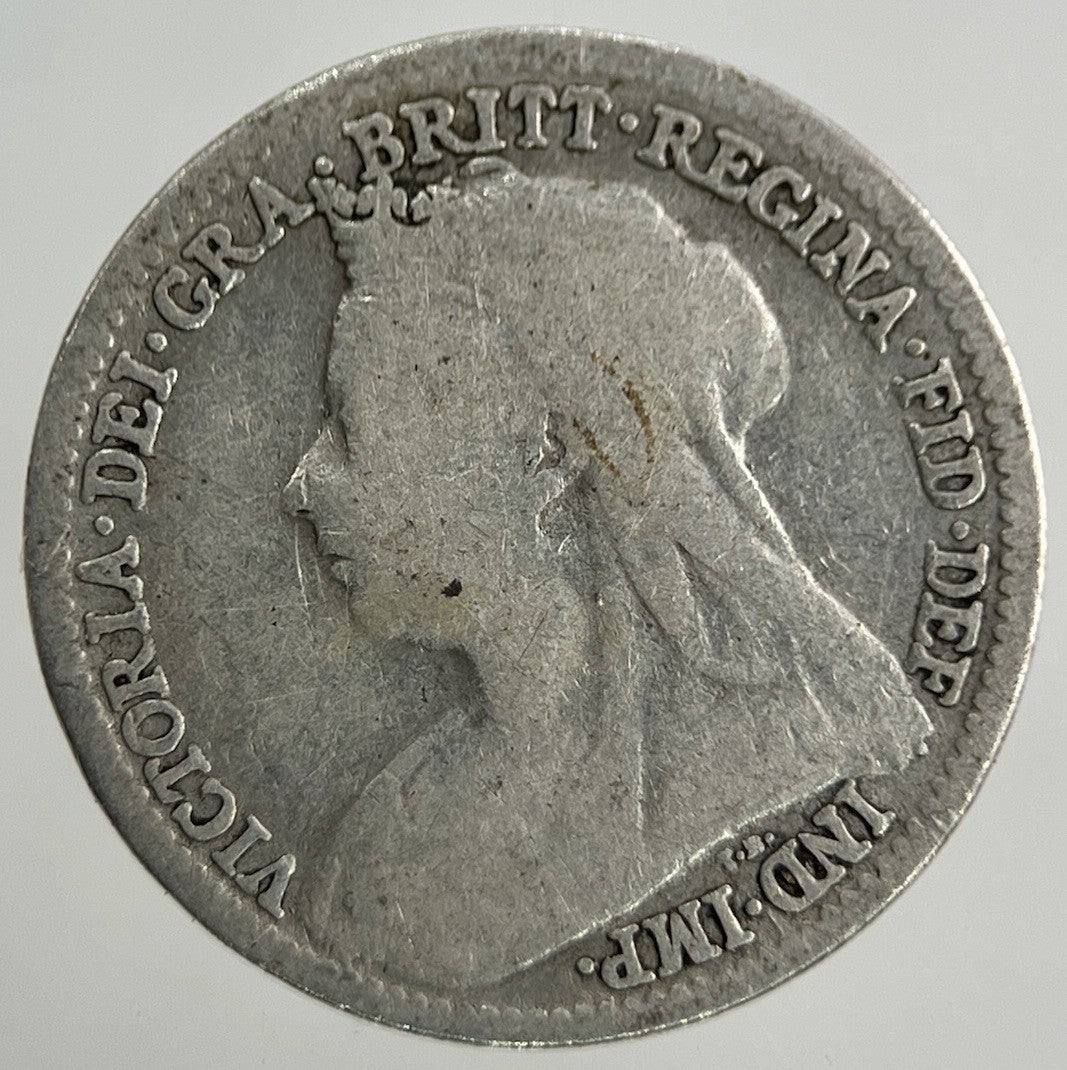 1901 Victoria Threepence Silver Coin | Fair Grade