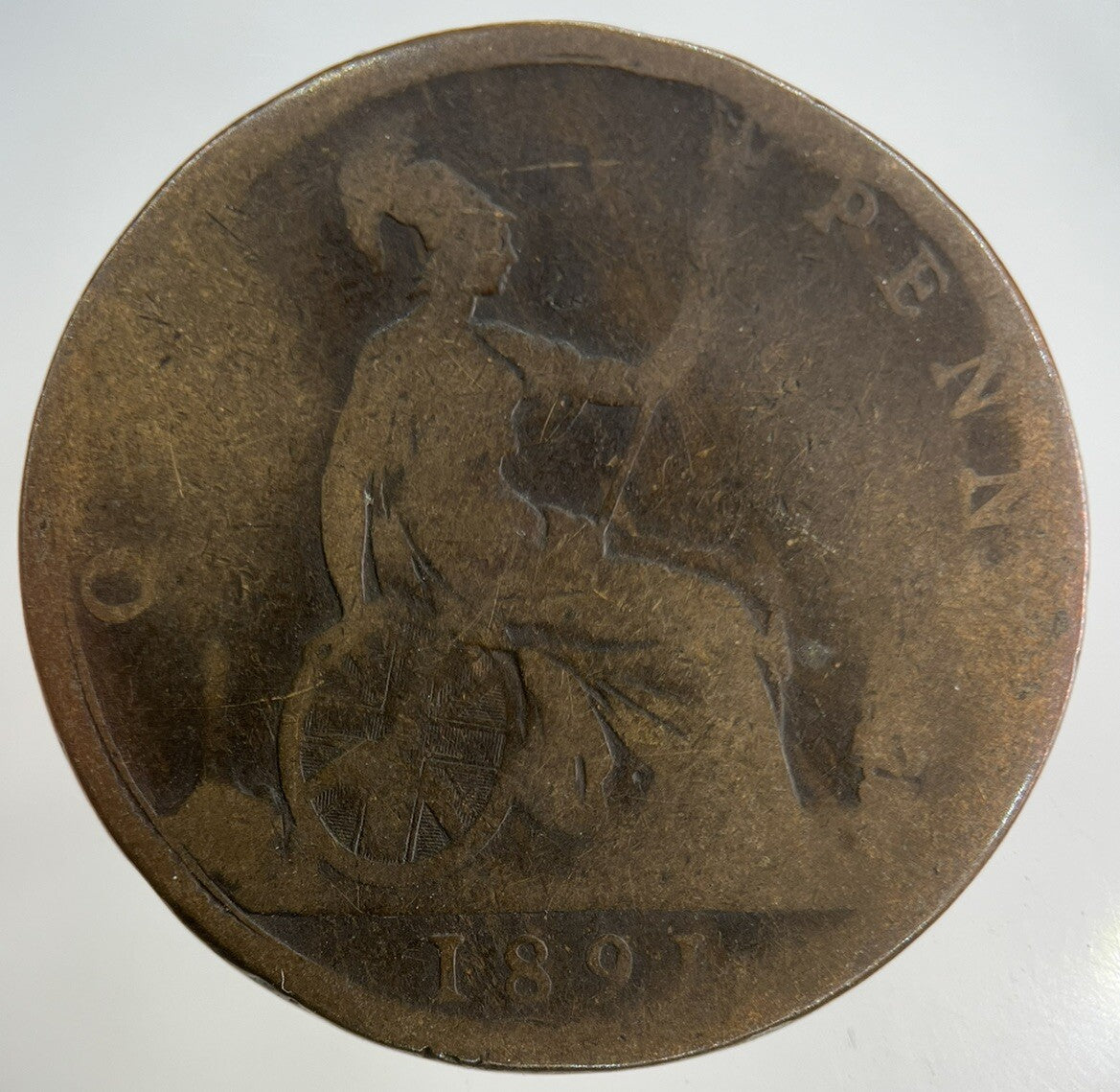 1891 Victoria One Penny Coin | Collectable Grade