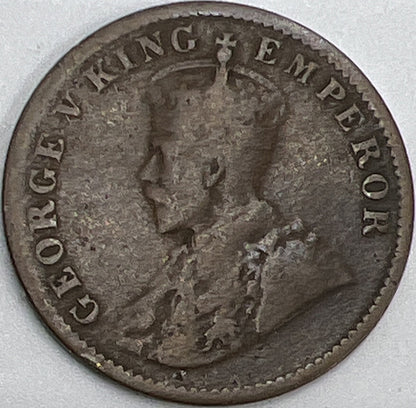1918 One Quarter Anna India | Indian Copper Coin | Fair Grade
