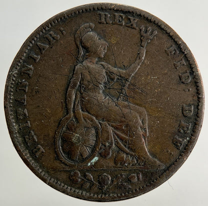1830 George IV Farthing Coin | Collectable Grade