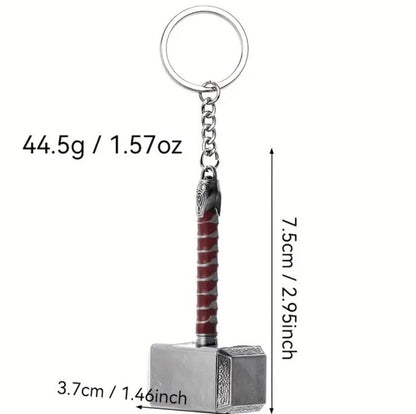 Metal Thor Hammer Shaped Bottle Opener Keyring Premium Keychain Gift UK