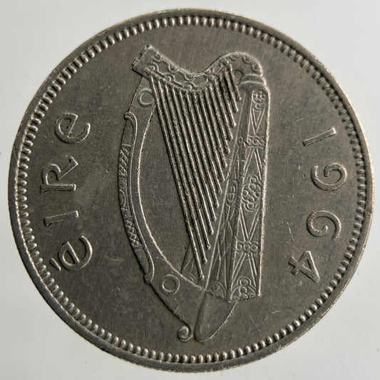 1964 Irish Ireland One Shilling Coin | Fine Collectable Grade