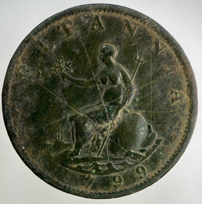 1799 George III 3rd Half - Penny Coin | Collectable Grade