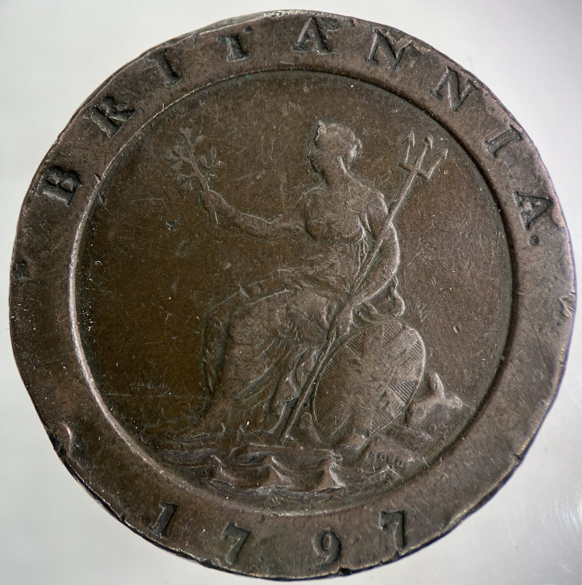 1797 George III 3rd Cartwheel Two - pence Coin | Fine Collectable Grade