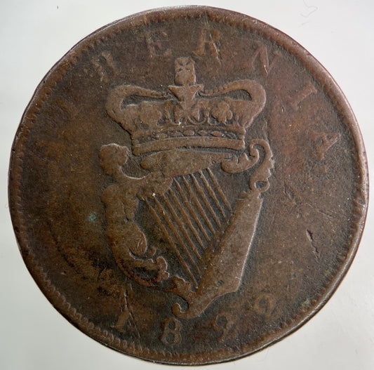 1822 Irish One Penny Coin | Fine Collectable Grade