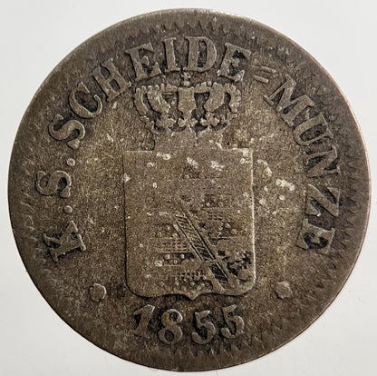 1855 1 Neu Groschen Germany Silver Coin | Collectable Grade | a5372