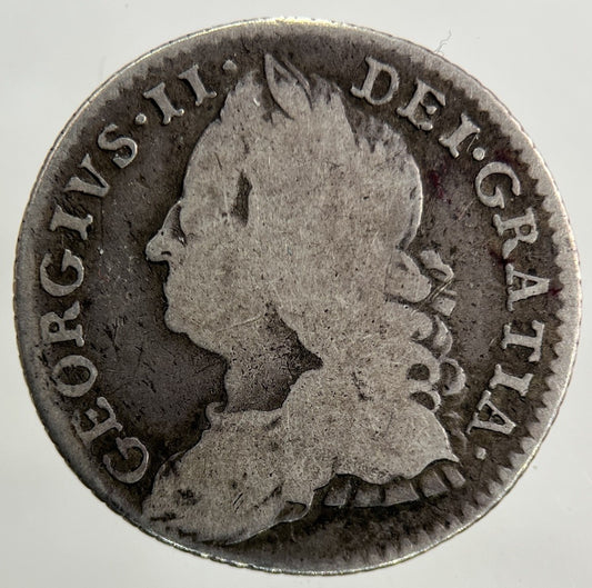 1758 George II 2nd Sixpence Silver Coin | Collectable Grade