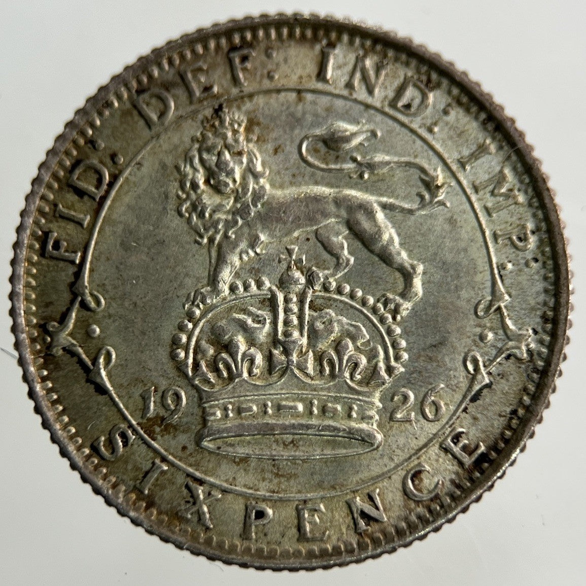 1926 George V Sixpence Silver Coin | Very High Grade