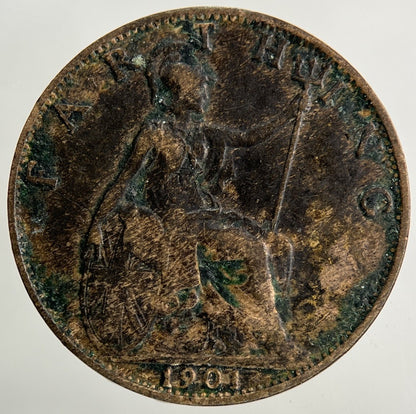 1901 Victoria Farthing Coin | Fine Collectable Grade