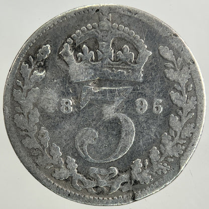 1895 Victoria Threepence Silver Coin | Collectable Grade