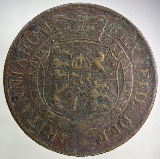 1818 Old Copper Forgery George III 3rd Half - Crown Coin | Collectable Grade