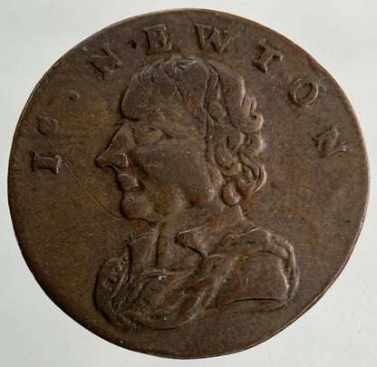 1793 Middlesex Sir Isaac Newton Farthing Coin | Fine Collectable Grade