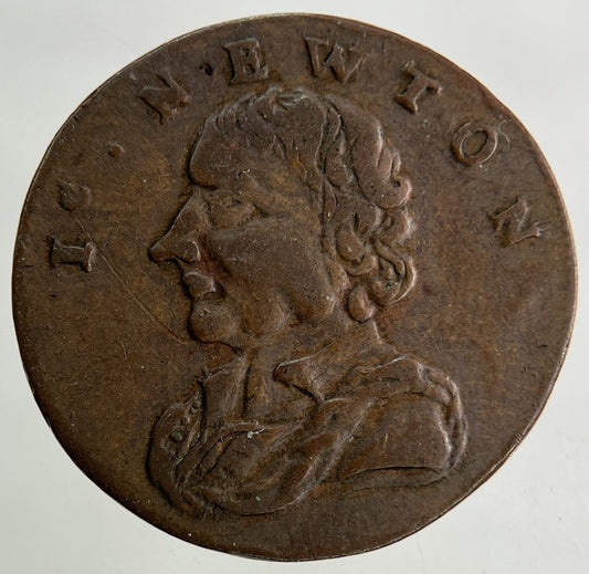 1793 Middlesex Sir Isaac Newton Farthing Coin | Fine Collectable Grade