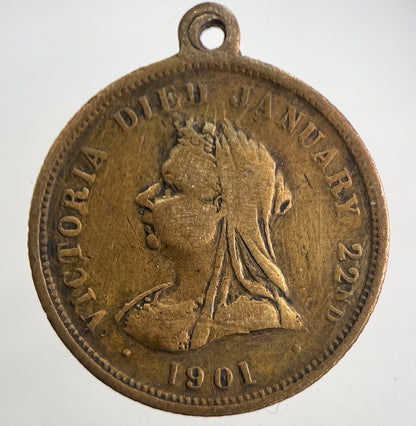 1901 Edward VII Queen Victoria British Medal | Collectable Grade | a5736