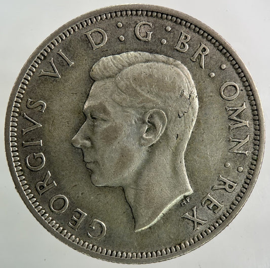 1945 George VI Half - Crown Silver Coin | Fine Collectable Grade